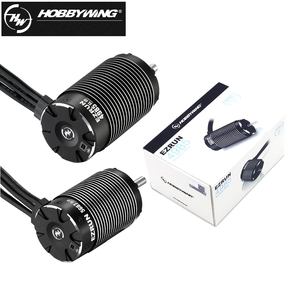 

4-полюсный бесщеточный двигатель HobbyWing EZRUN SL 4985-1650KV/5687-1100KV/56113-800KV 3-8S для радиоуправляемых автомобилей 1/5 1/6 1/7
