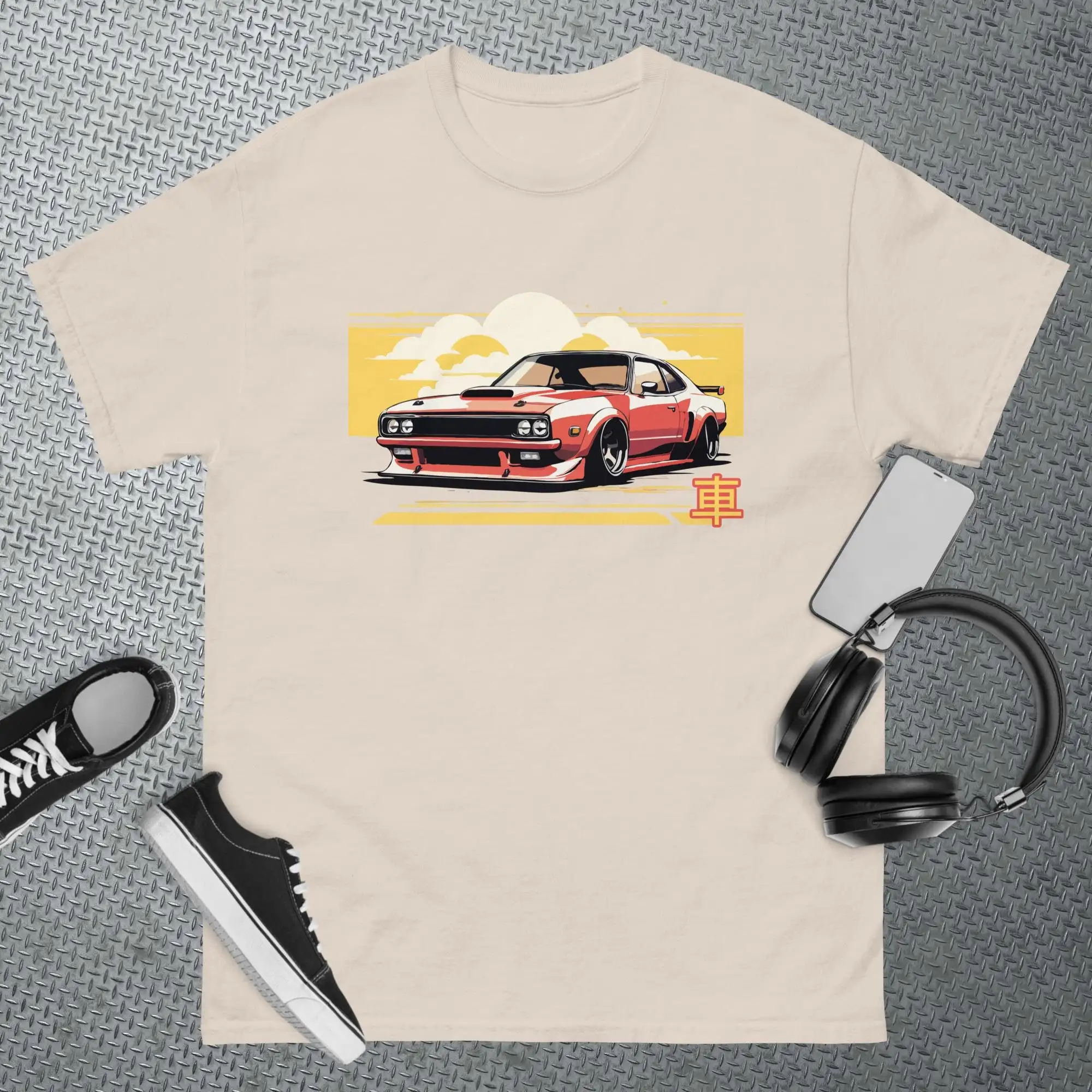 Японский тюнер классическая мужская футболка