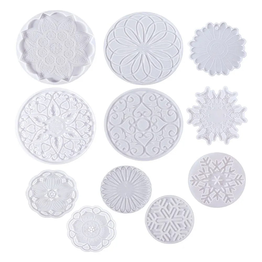 Силиконовый мир сделай сам круглая искусственная кожа вырезанная подставка