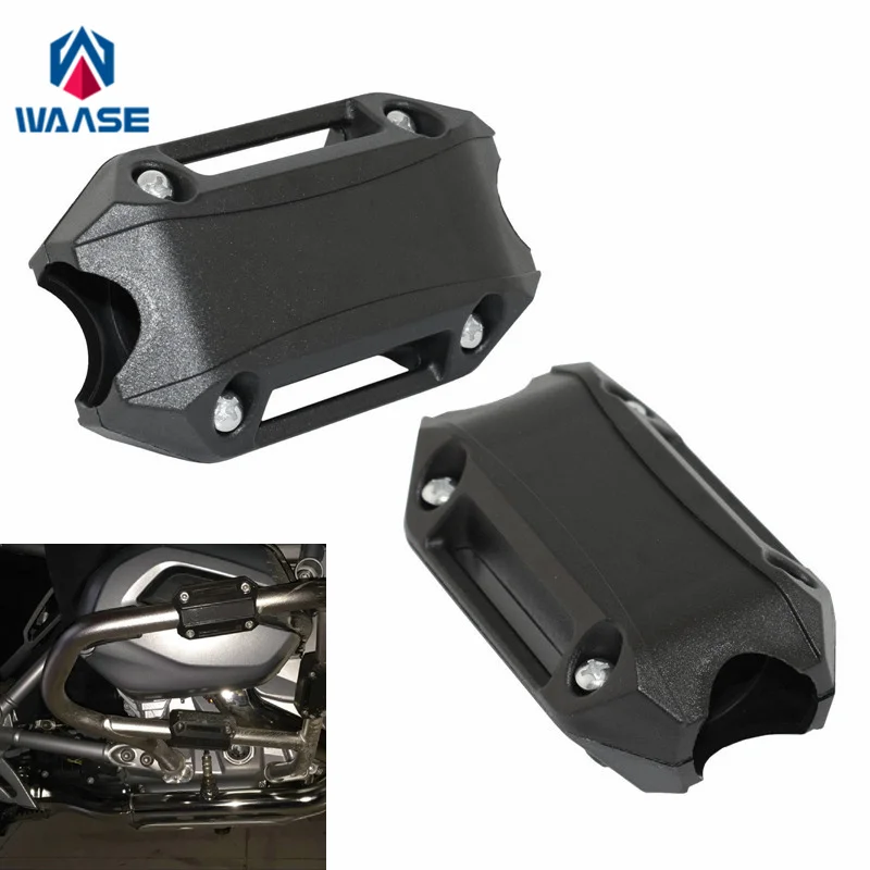 

waase Fit 25mm Motorcycle Crash Bar Engine Guard Frame Bumper Protection Crash Pads For Yamaha For Suzuki For Honda For Kawasaki