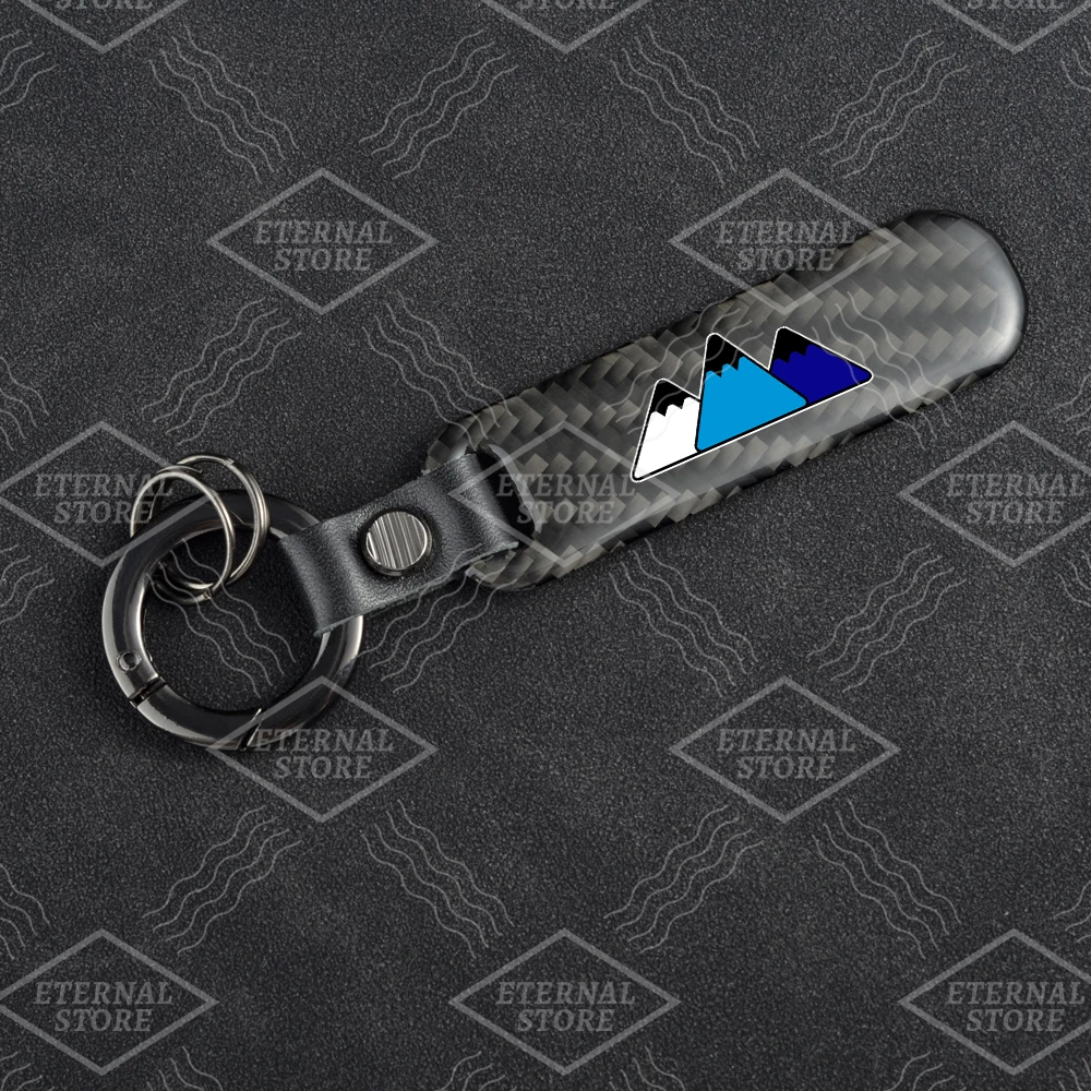 

Автомобильный Брелок С трехцветным логотипом, брелок для ключей из углеродного волокна, держатель для ключей для Toyota Tacoma 4runner Tundra FJ RAV4 Highlander, аксессуары