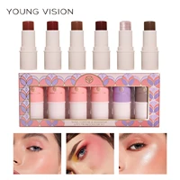 face blusher makeup lipstick eyeshadow contour multipurpose makeup long lasting natural brighten cheek cosmetics blush make up