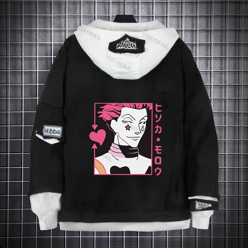 Джинсовая куртка Killua Zoldyck HUNTER×HUNTER уличная одежда Аниме Fifures джинсовые костюмы для