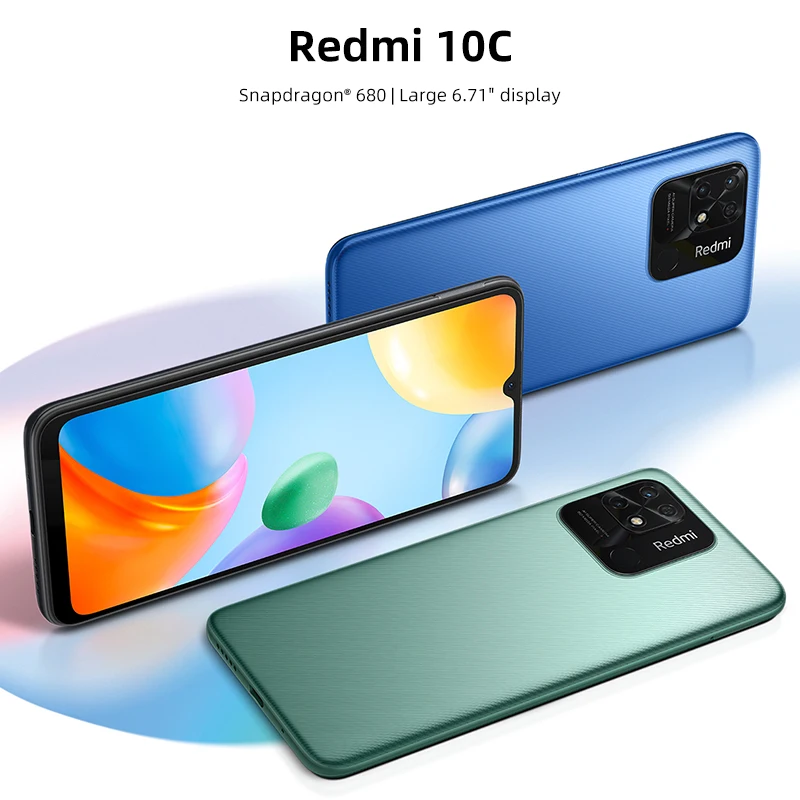 Смартфон Xiaomi Redmi 10C восемь ядер экран 680 дюйма 4 Гб + 64 ГБ/4 ГБ |