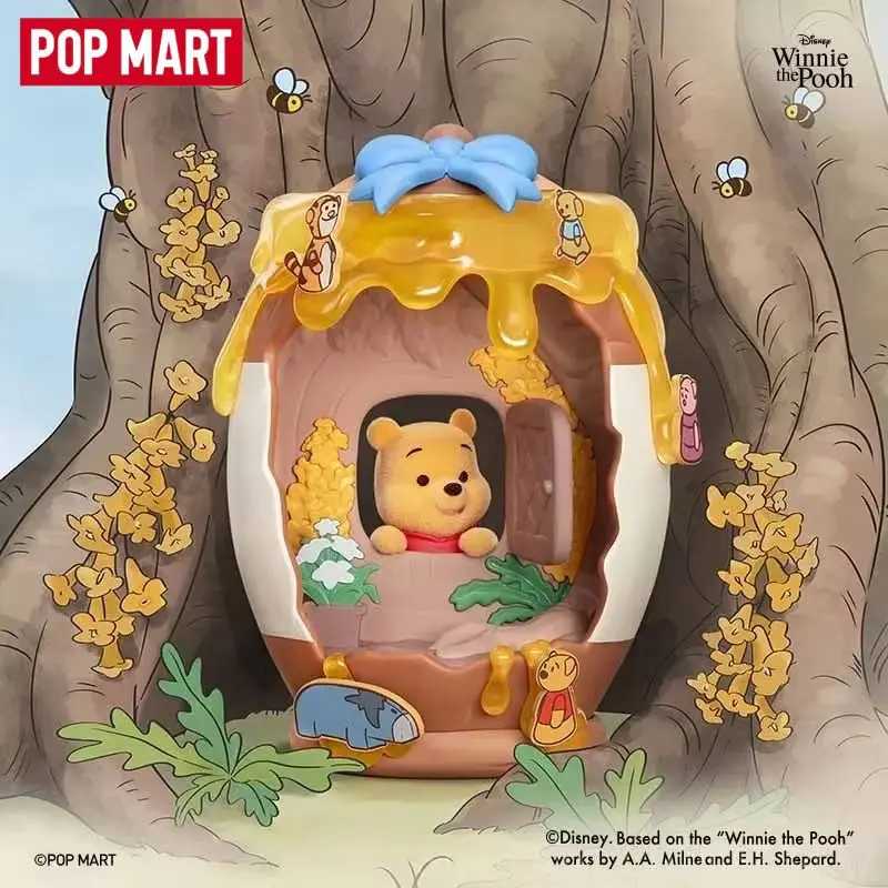 Фото Новинка! Горячая серия POP MART Winnie The Pooh Tree House Theater: коллекционная фигурка-сюрприз в закрытой упаковке, аниме-персонаж, настольная игрушка, подарок. №3