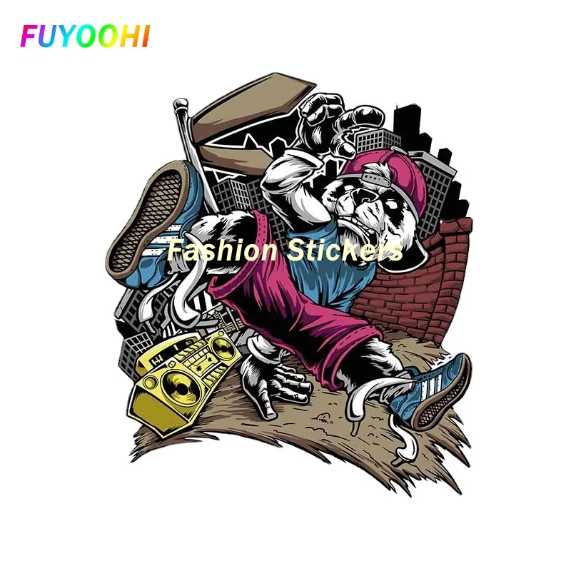 

FUYOOHI Exterior/Protection Fashion Stickers for Break Dance Music Panda Car Sticker Cartoon Anime Decal Windows Vinyl Car Wrap
