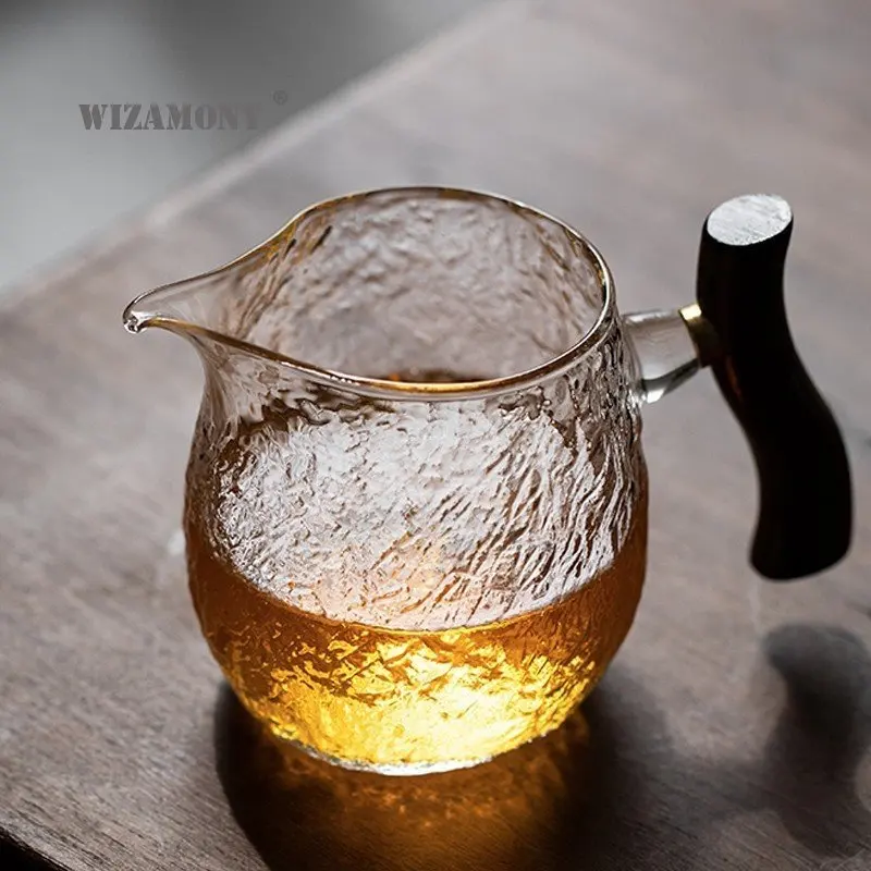 

Стакан для чая с ручкой из боросиликатного стекла