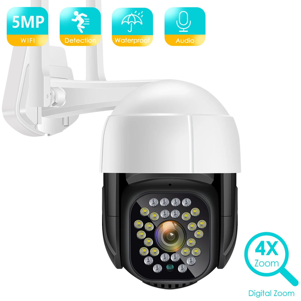 

IP-камера BESDER, 5 Мп, PTZ, Wi-Fi, 3 Мп, цифровой зум