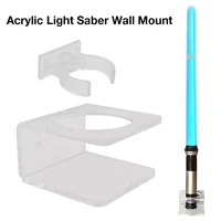 hot acrylic clear light saber stand wall mount storage rack with screws for star planet lightsaber display stand