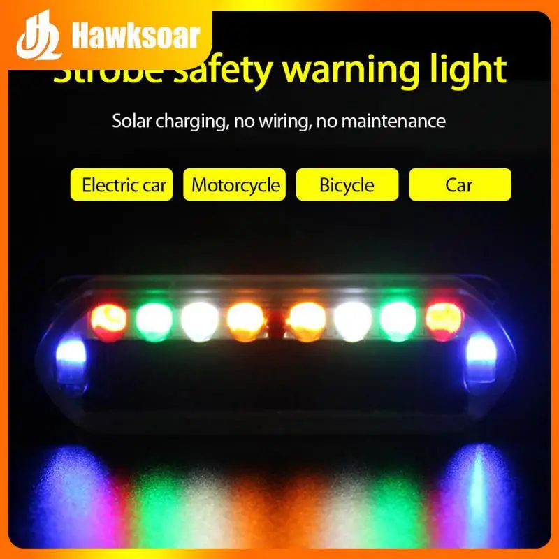 

Led Tail Light Waterproof Solar Safety Warning Light High Brightness Shockproof Bicycle Light Car Accessories Tail Light