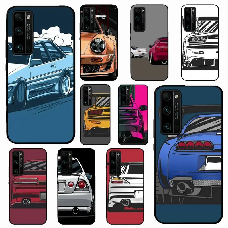 

JDM Sports Cars Comic Phone Case for Huawei Honor 10 i 8X C 5A 20 9 10 30 lite pro Voew 10 20 V30