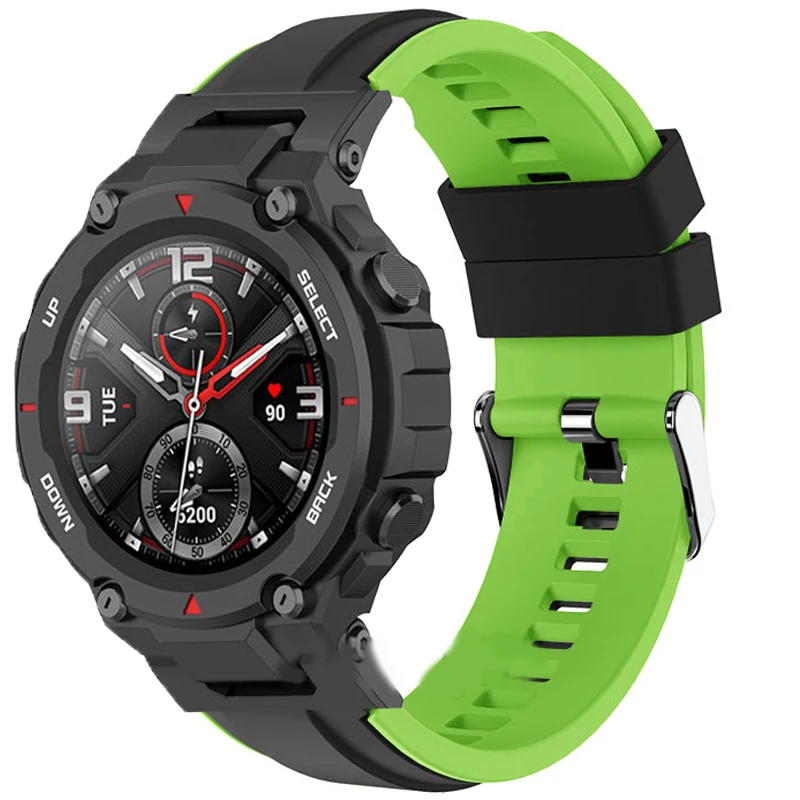 Фото Мягкий силиконовый ремешок для умных часов Huami Amazfit T-Rex 3, сменный спортивный ремень для Xiaomi Amazfit TRex T Rex 2 Pro Correa №5