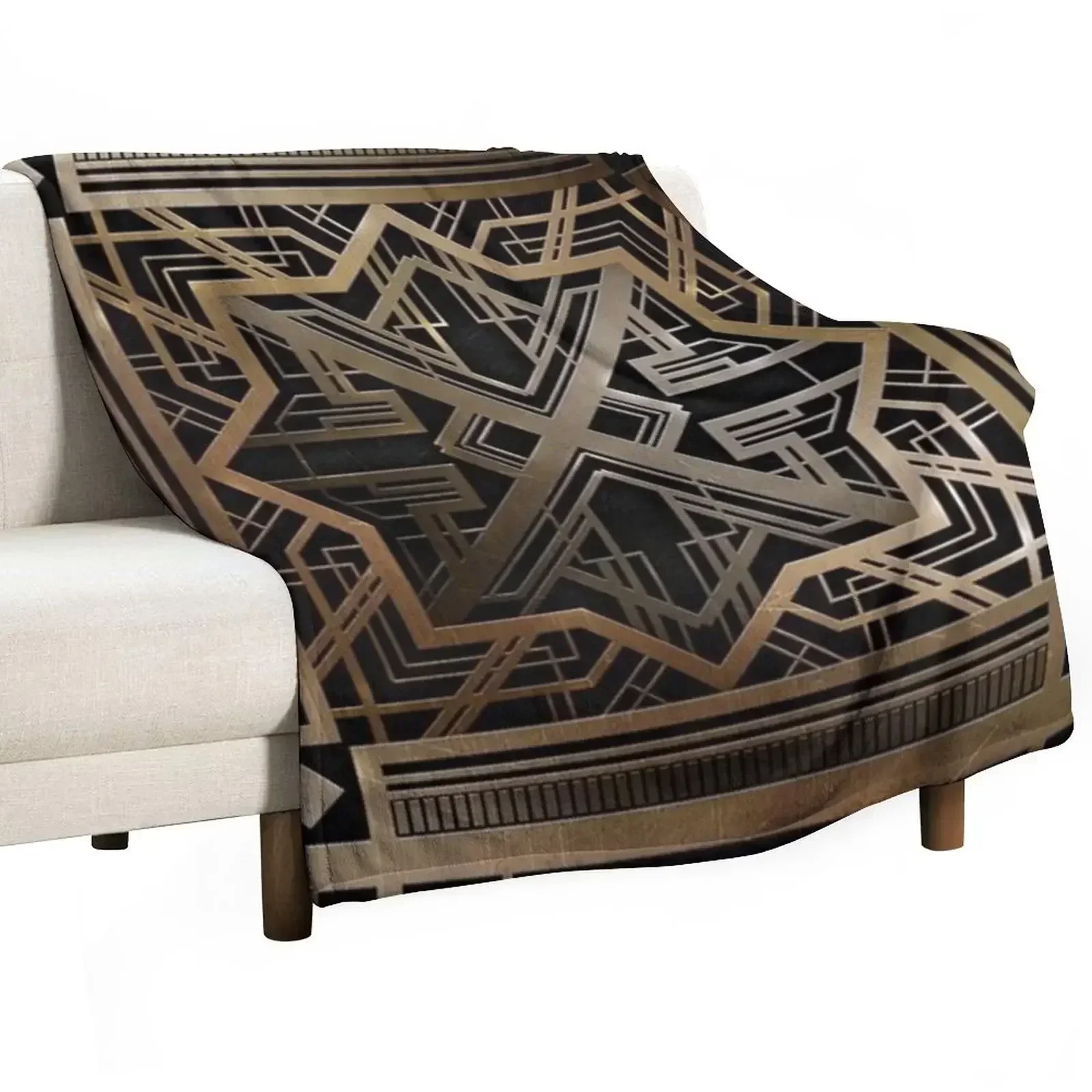 Плюшевое одеяло Art Deco