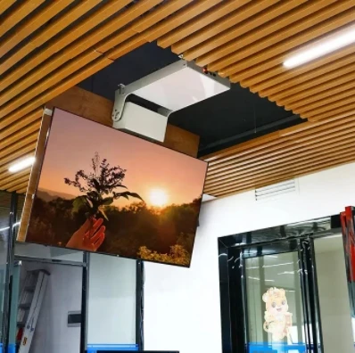 

Smart hidden ceiling drop down motorized TV lift system mechanism with 40-70 inch TV mount