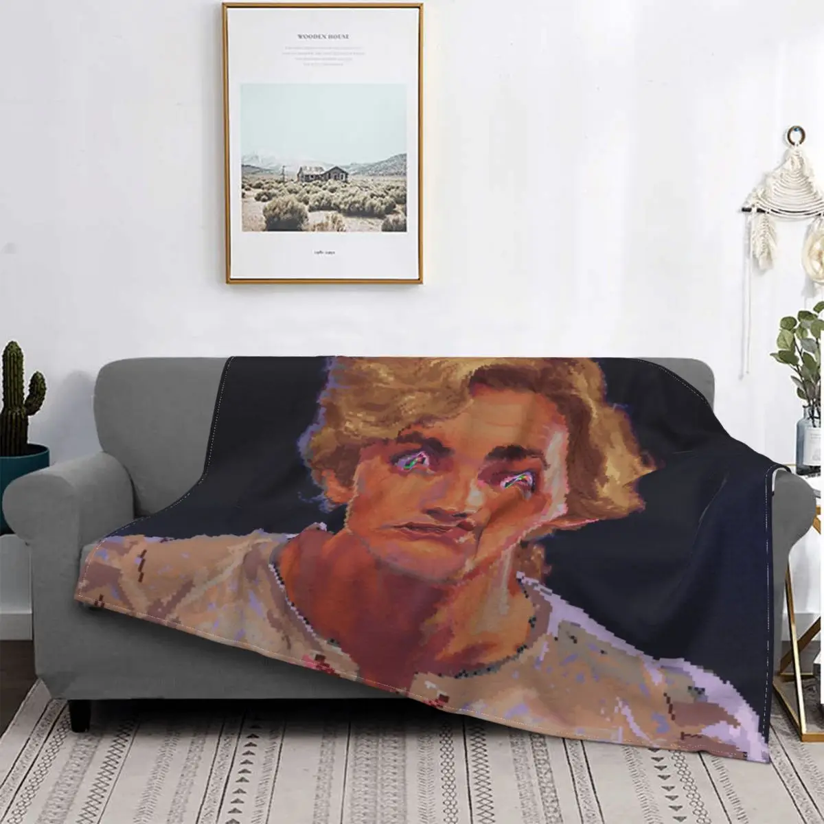 

Just Guybrush Monkey Island Fleece Throw Blankets diamond game Blanket for Bed Outdoor Warm Bedspread