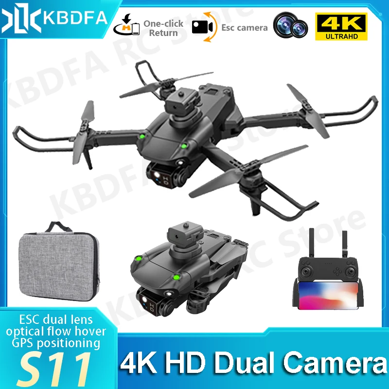 

Квадрокоптер KBDFA S11 4K HD ESC с двойной камерой, 2,4 ГГц