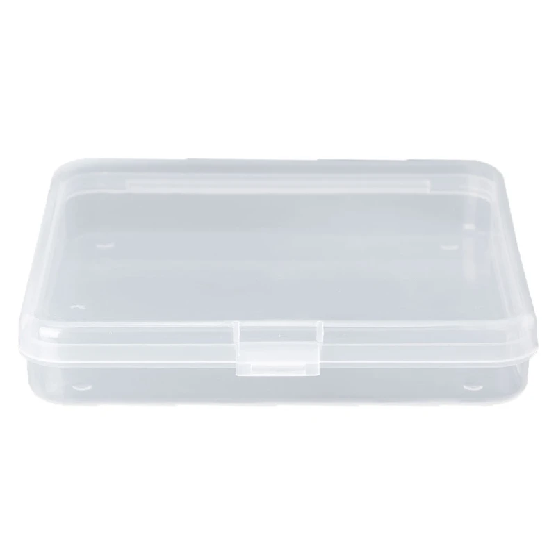 

Small Storage Box Square Transparent Sealing Organizer Mini Sundries Drills Box