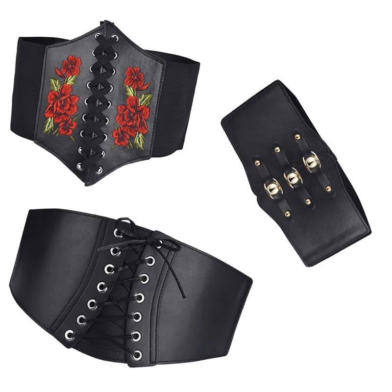 

New Belts for Women's Skirt, Outerwear, Fashionable Coat, Shirt Decoration Simple Restraint Waist Accessory, Elastic Wide Belt