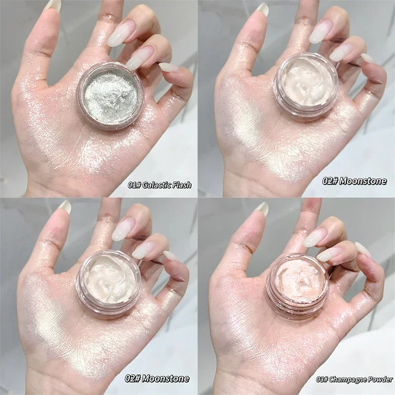 Жидкие желейные тени для век Galaxy жемчужные блестящие стойкие алмазные мерцающие