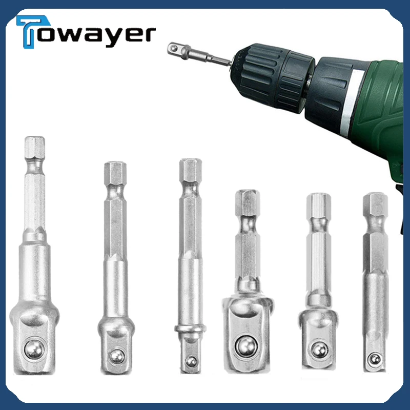 Удлинитель для дрели из хромованадиевой стали с шестигранным хвостовиком на 1/4