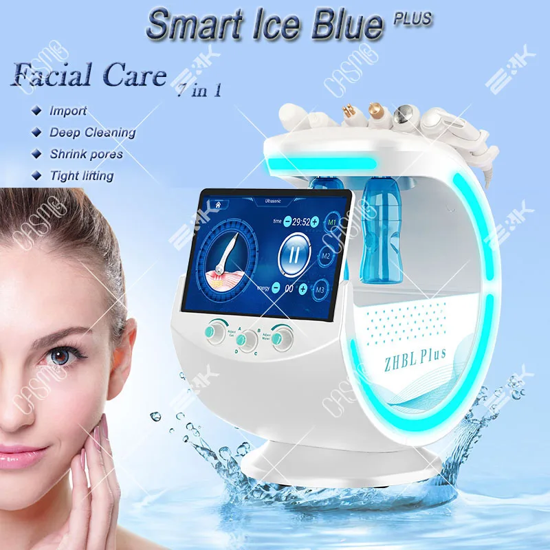 

Ice Blue Hydra Facial Machine Skin Hydrafacial Beauty Dermabrasion Skin Care Spa for Tightening Aqua Peeling Face Cleanning