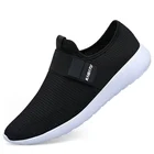 Мужские кроссовки без шнуровки, легкая обувь для бега и ходьбы, повседневные спортивные туфли, дышащая обувь на плоской подошве, мужская обувь для спортзала 35-47