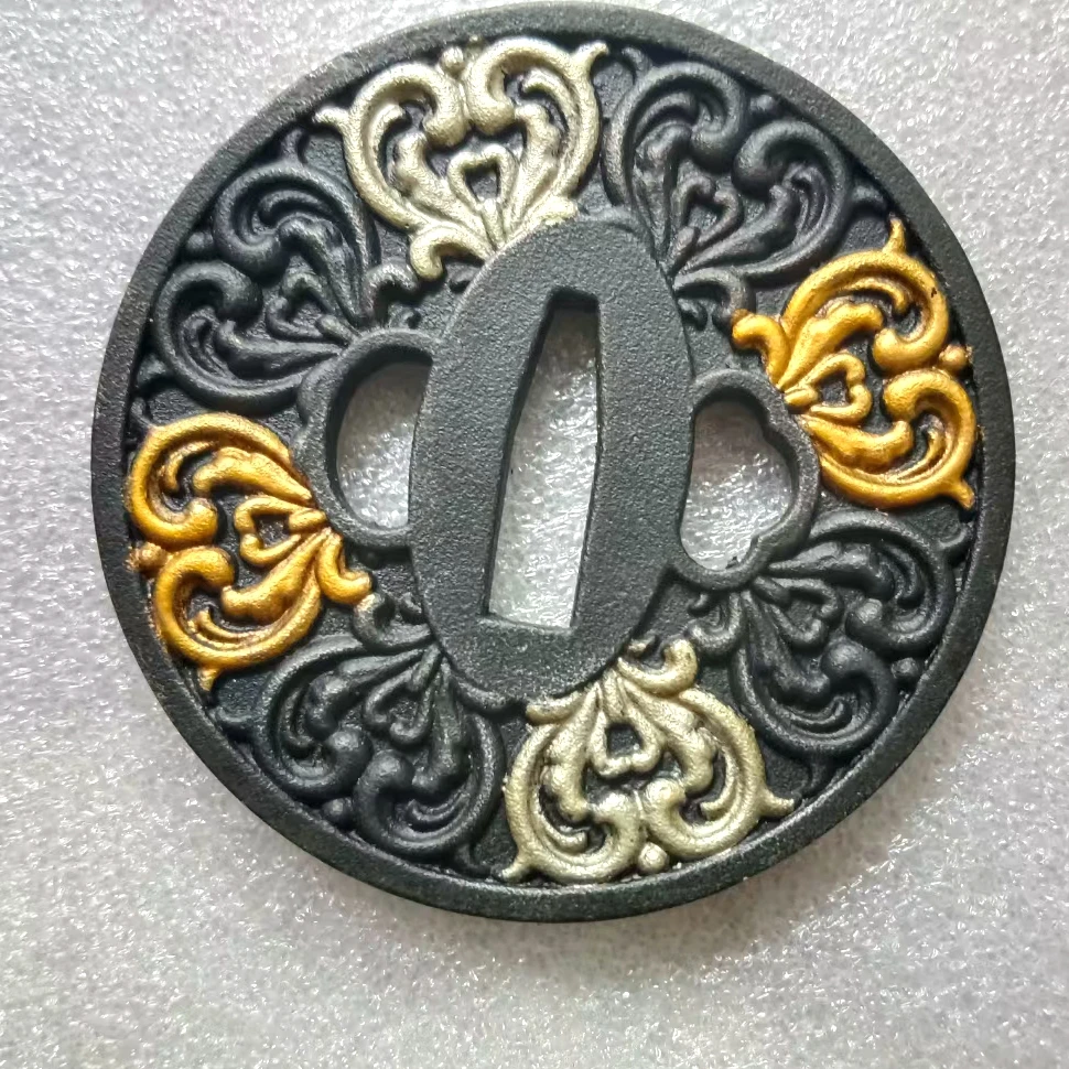 Набор прочный меч фитинг лезвие наручник Tsuba железный круг для ниндзя катана