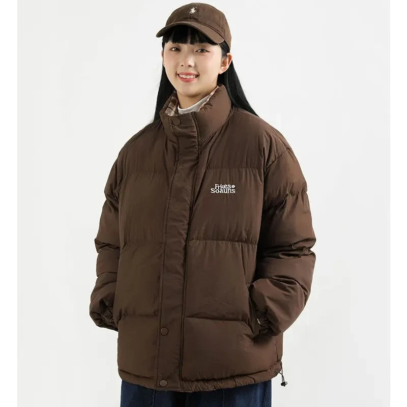 Парка мужская зимняя двухсторонняя с хлопковой подкладкой и воротником-стойкой