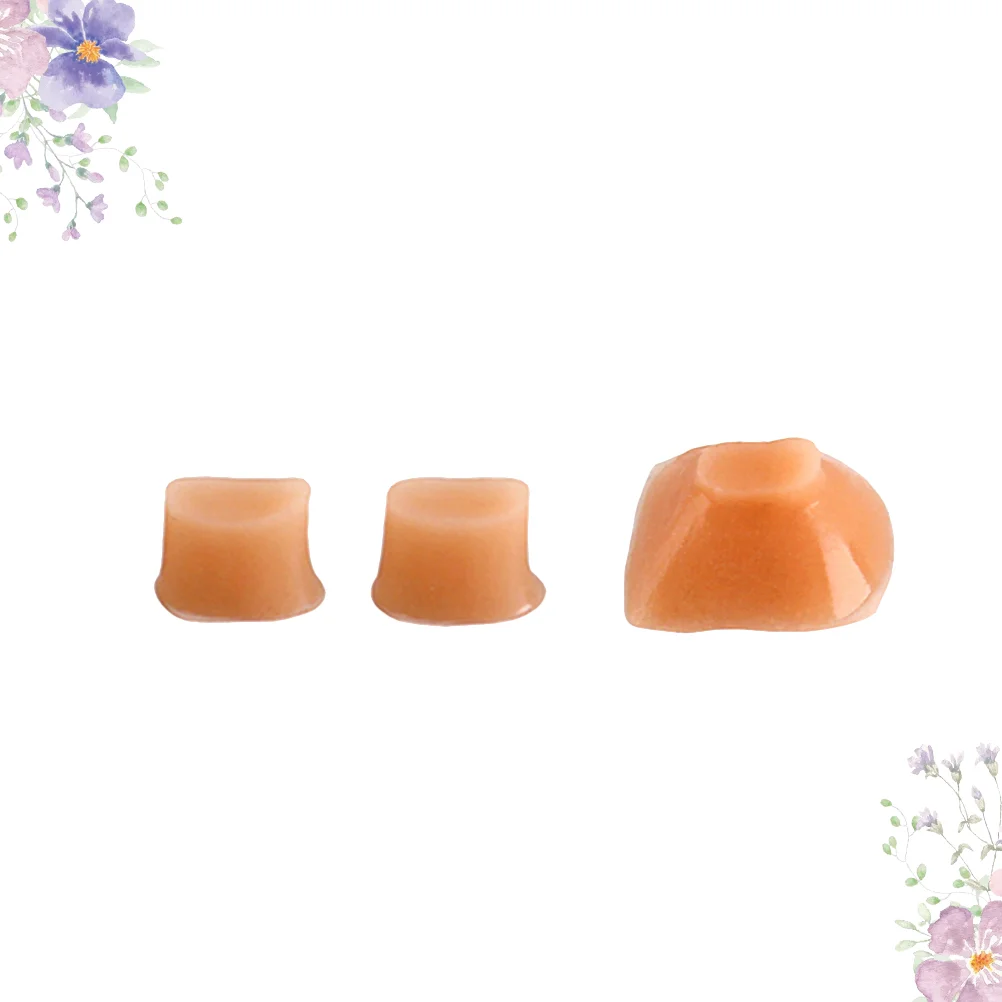 

3pcs Silicone Flute Key Plugs Open Hole Plug Covers Flutes Repair Parts Accessories for Flute Wind Instrument ( Light Brown )