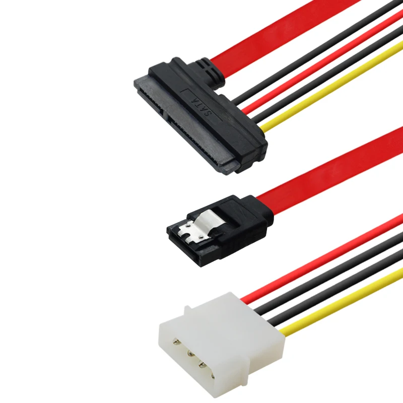 

SATA Combo 15 Pin Power and 7 Pin Data Cable 4 Pin Molex to Serial ATA Lead Cable Molex To Sata Power Adapter