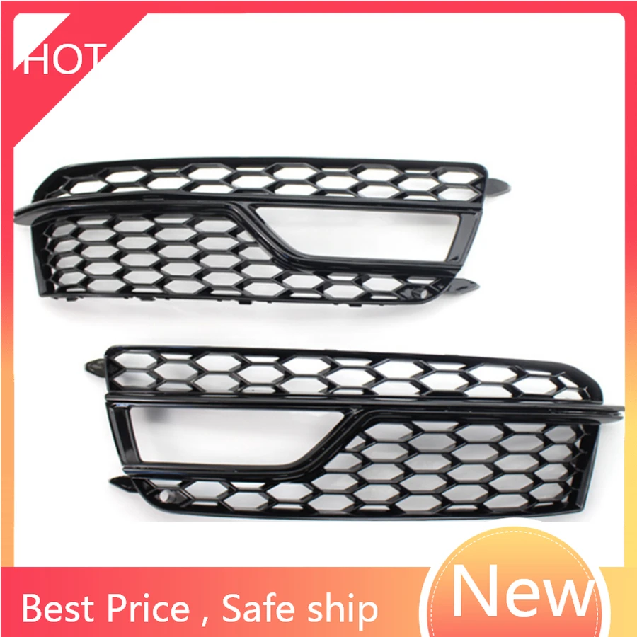 

Fit for Audi A5 B8.5 2013 2014 2015 2016 1 Pair Fog Light Lamp Grille Frame Cover Front Bumper Trim 8T0807681K01C/8T0807682K01C