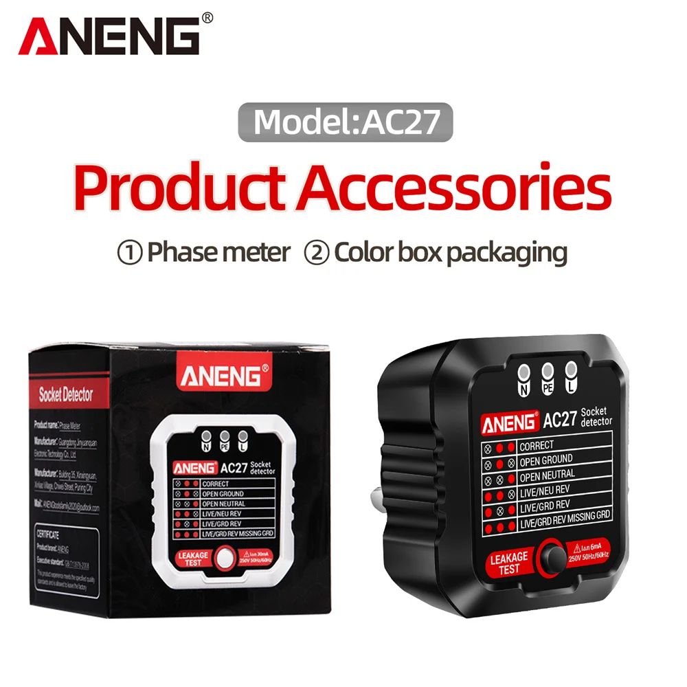 

Детектор напряжения ANENG AC28