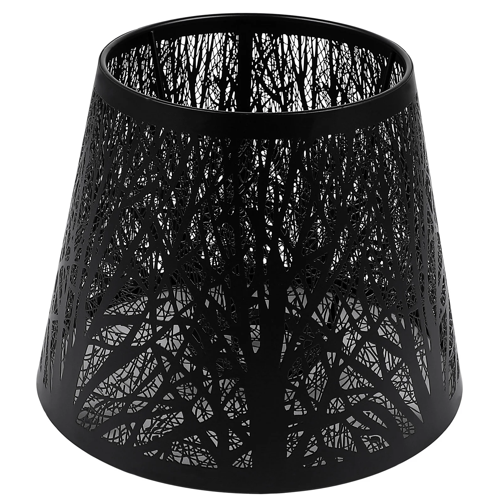 

Creative Lamp Cover Iron Replacement Shade Accessories Bedside Table Light Deocration Black Pendant Tulip Tulips