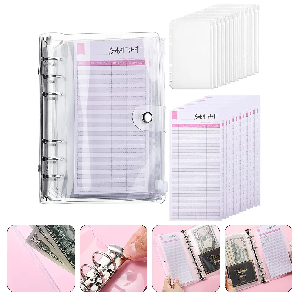 

Budget Binder Envelopes Money Zipper Planner Cashnotebook Paper Organizer Expense Sheets Recordingaccount Set Book Loose
