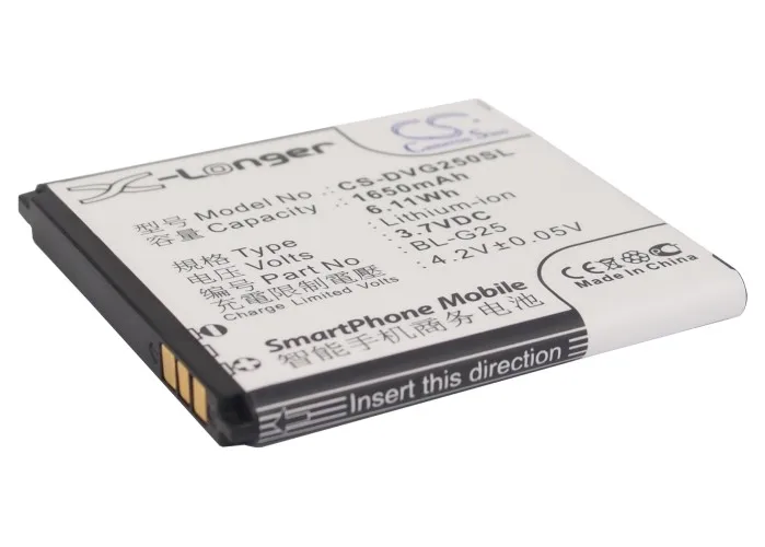 

CS 1650mAh/6.11Wh battery for Coolpad CPLD-94