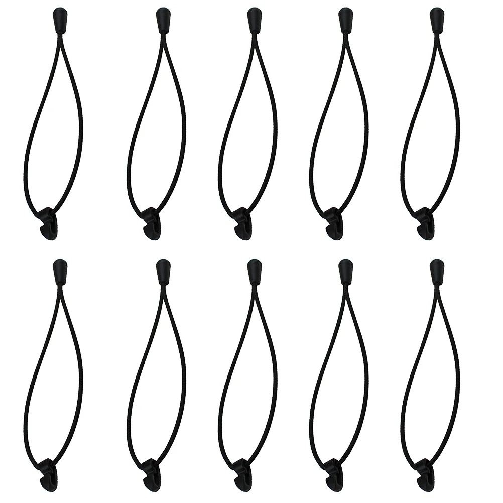 10Pcs Multifunction Elastic Cable Ties Plastic Bind Ropes Cable Storage Hooks