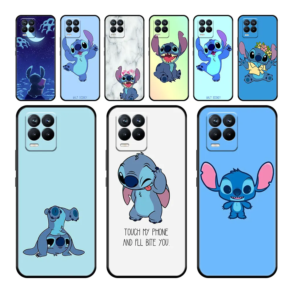 

Phone Funda Bag For Oppo Realme GT Neo 2 8i C21 C21y X50 Pro GT Master 7 Pro 8 9 5G C3 V13 XT C11 5 C15 6 Disney Cute Stitch