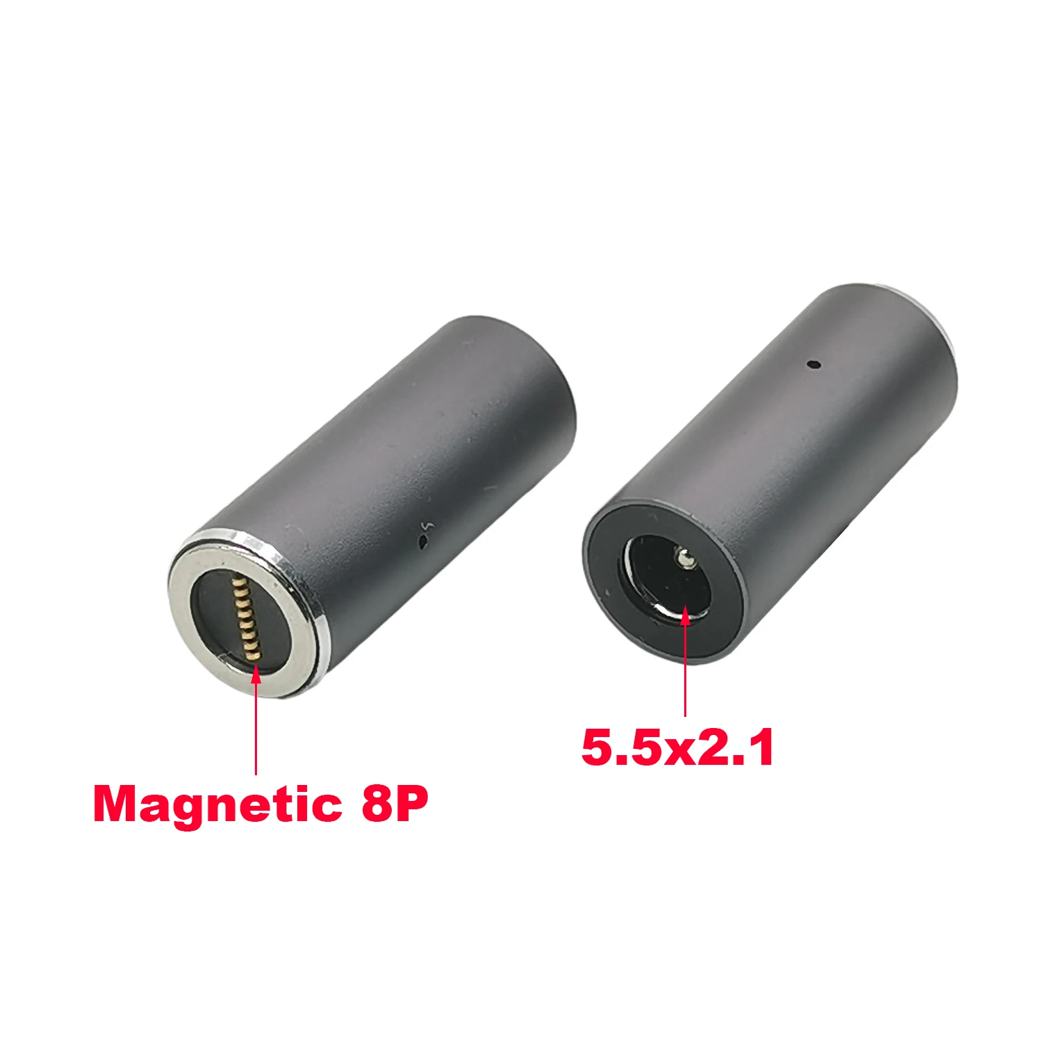 

Магнитный кабель для быстрой зарядки, 100 Вт, USB Type C, гнездовой на 8-контактный круглый разъем, адаптер USB-C к вилке постоянного тока, зарядное устройство для ноутбука