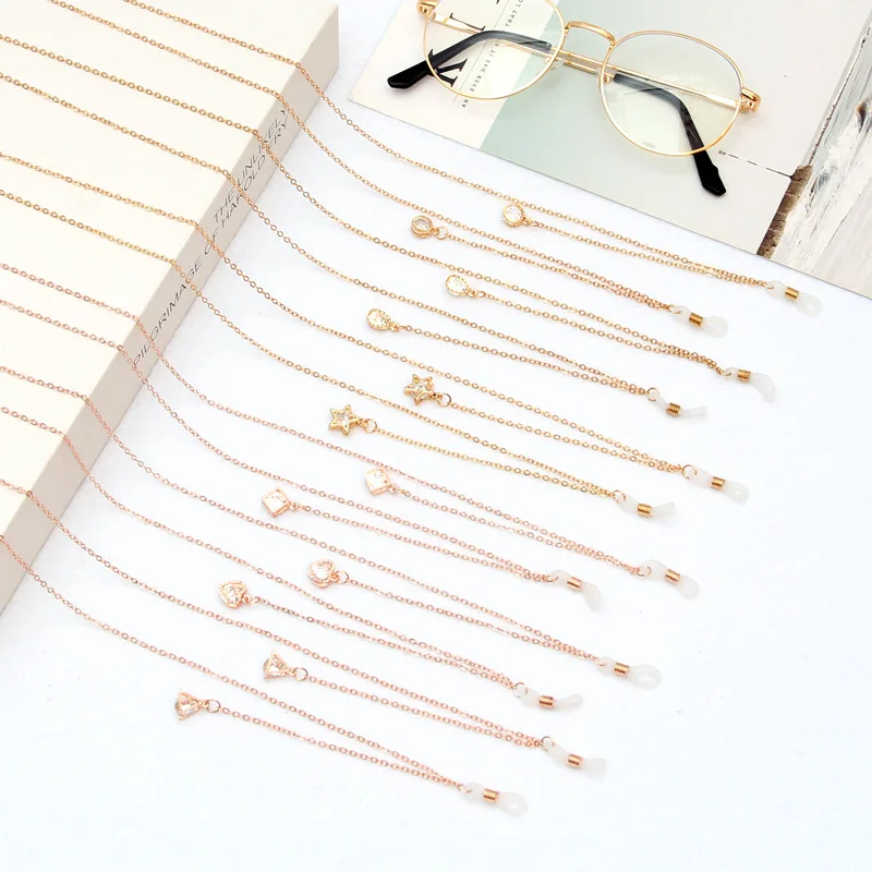 

2022 Fashion Metal Glasses Chain Non-slip Mask Facebook Eyeglass Lanyard Reading Glasses Holder Neck Strap Rope Sunglasses Chain