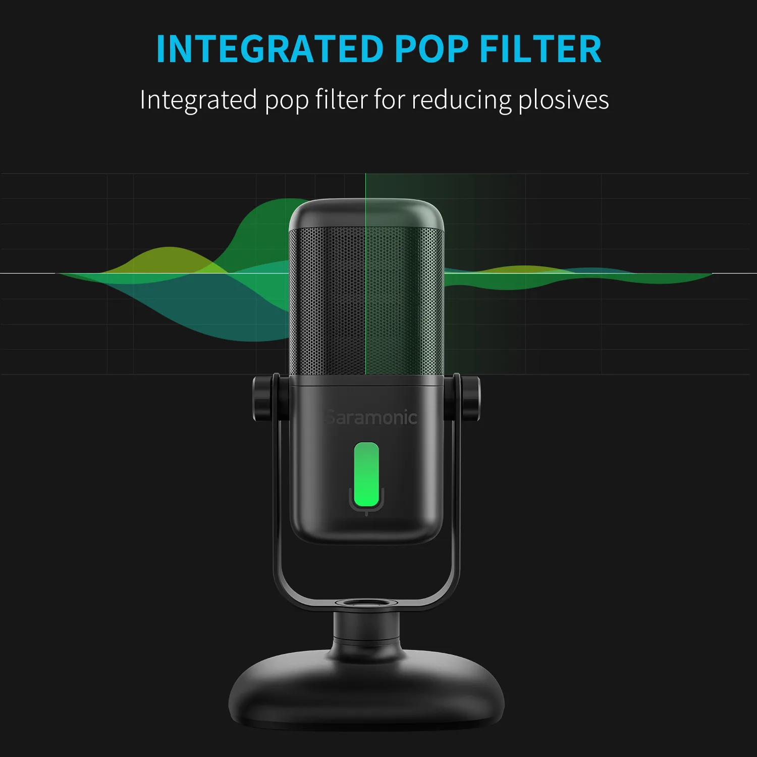 Профессиональный конденсаторный микрофон Saramonic SR-MV2000