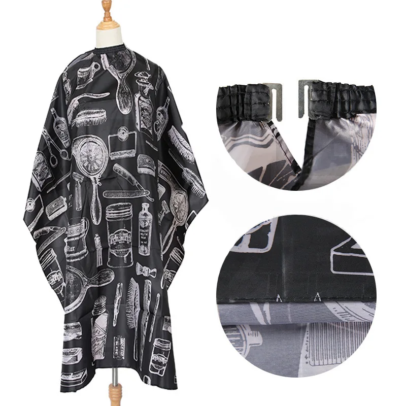

Best Selling 2022products Pattern Cutting Hair Waterproof Cloth Salon Barber Cape Hairdressing Hairdresser Apron Haircut capes