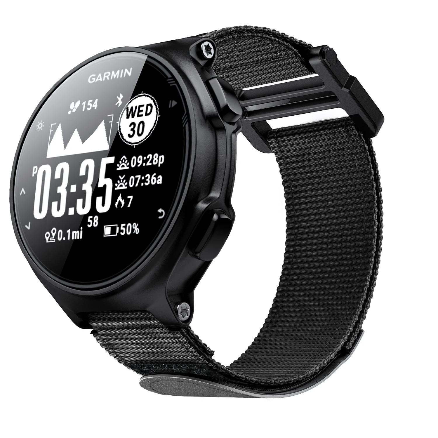 Дышащий нейлоновый ремешок для часов Garmin Forerunner 230 235 620 630, замена Velcro браслета на запястье, ремешок Approach S6.