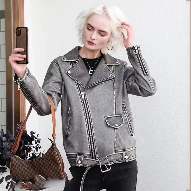 Рисунок 2 - Yuxinfeng, серая Женская мотоциклетная куртка