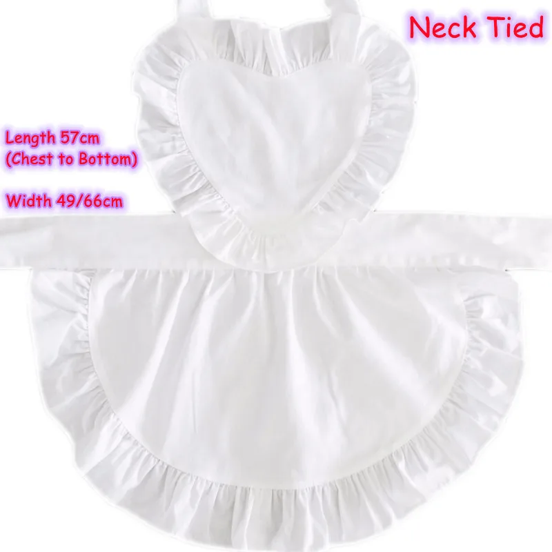 

Женский белый хлопковый фартук