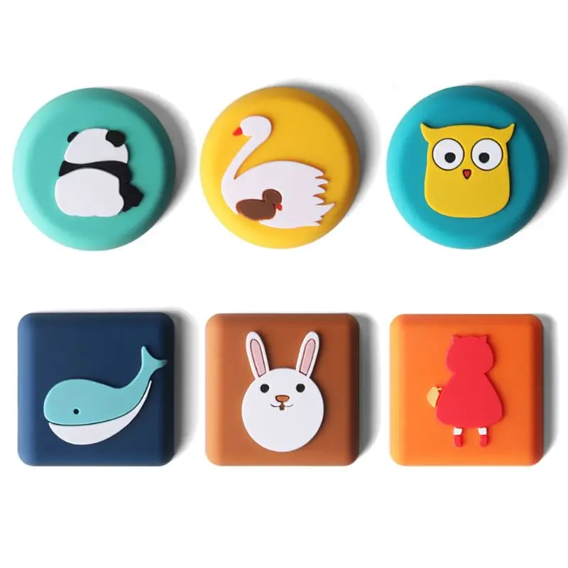 

3Pcs Cartoon Door Stopper Self Adhesive Wall Protectors Crash Pad