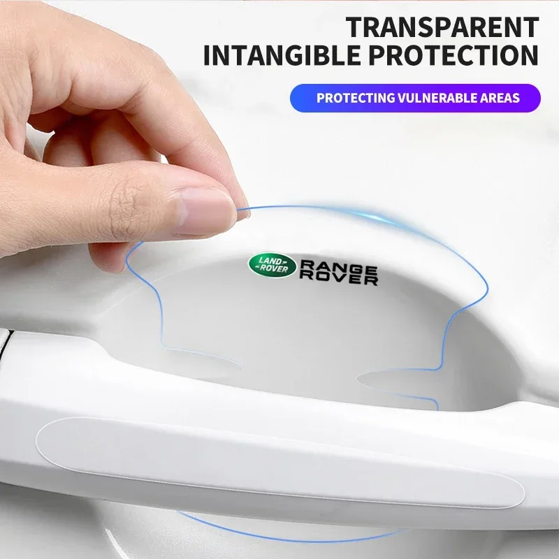 8 шт. прозрачная наклейка на дверную ручку автомобиля декоративная защитная