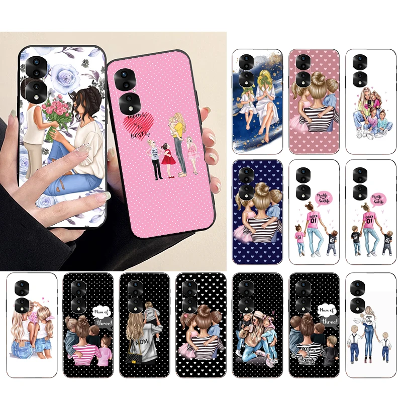 

Mama Mom Daughter Son Phone Case for Huawei P50 Pro P30 P40 Lite P40Pro P20 lite Mate 50 20Pro 20lite Y6P Y5P Y9A Nova 70 Funda