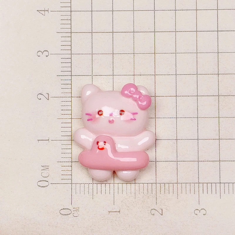 10 шт. новые милые Мультяшные животные котенок круг для плавания серия из смолы