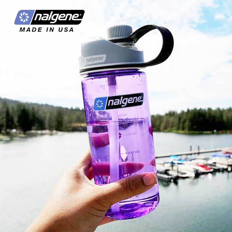 Nalgene Outdoor Sports Straw Water Bottle Portable Plastic D