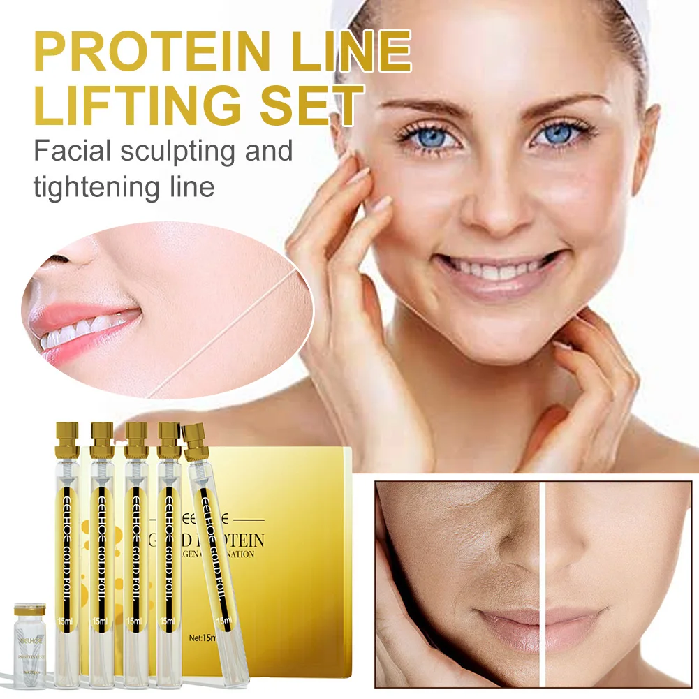 

5pc Instalift Korean Protein Thread Lifting Set Face Filler Absorbable Collagen Protein Thread Firming Anti-aging Facial Essence